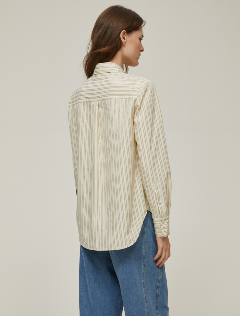 Shirt with micro-studs - CAMOMILE - pennyblack