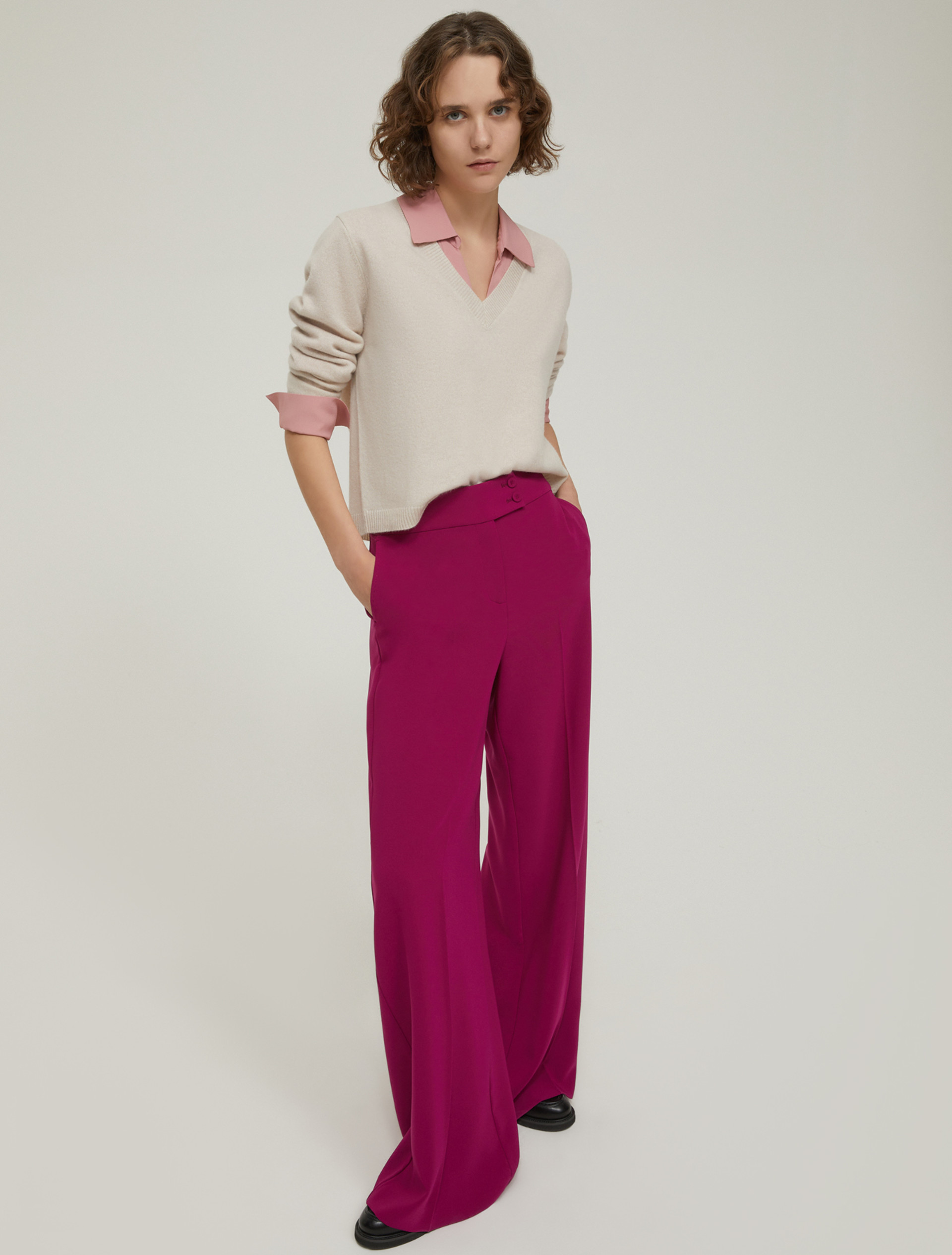 Crepe de chine blouse - QUARTZ - pennyblack
