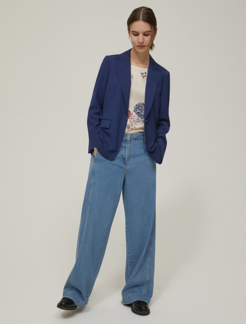 Floral twill blouse - VANILLA - pennyblack