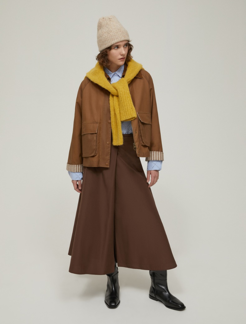 Slim-fit rhinestone shirt - LIGHT BLUE - pennyblack