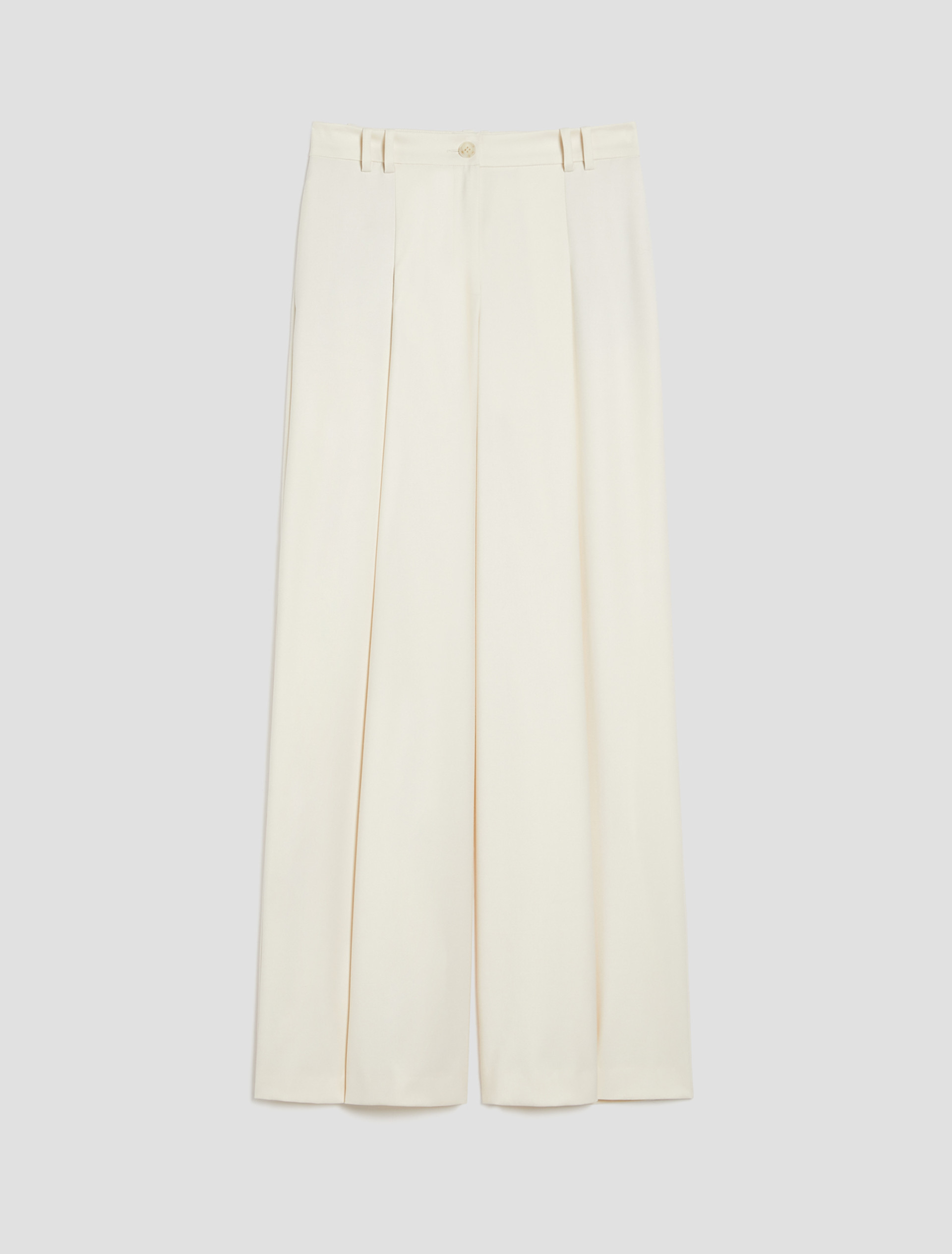 Wide, fluid-fit trousers - CREAM - pennyblack