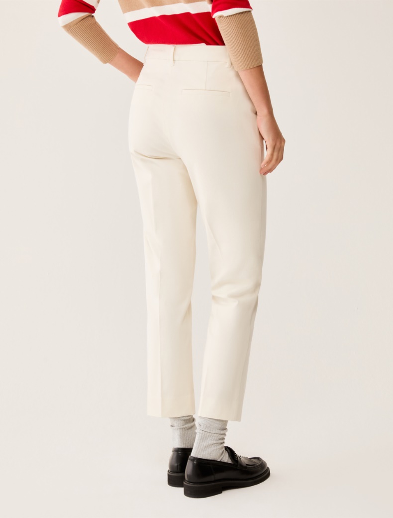 Slim-fit trousers - IVORY - pennyblack