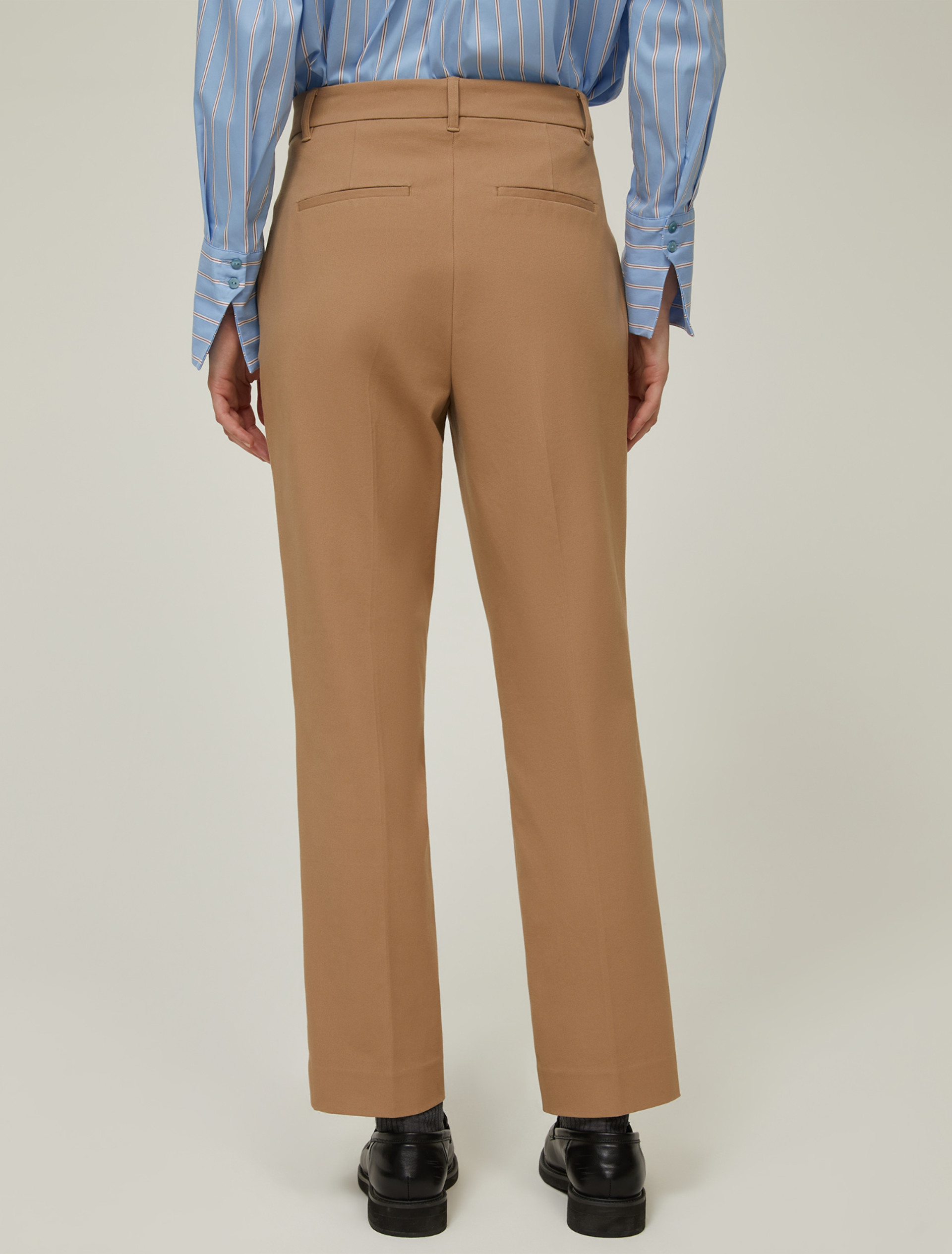 Slim-fit trousers - CAMEL - pennyblack