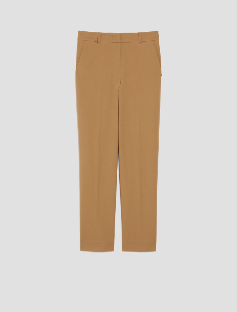 Slim-fit trousers - CAMEL - pennyblack