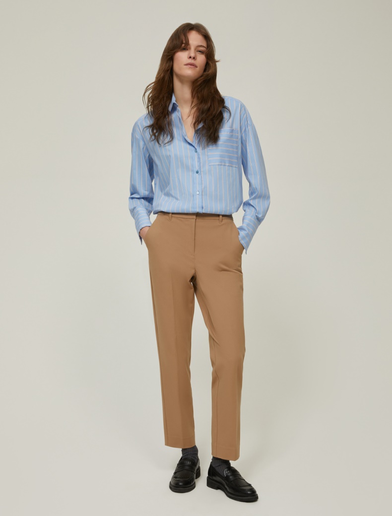 Slim-fit trousers - CAMEL - pennyblack