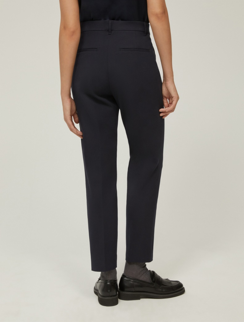 Slim-fit trousers - NAVY - pennyblack