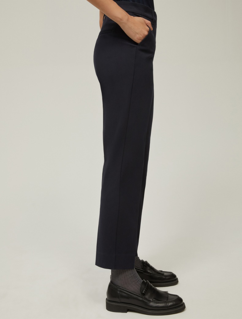 Slim-fit trousers - NAVY - pennyblack