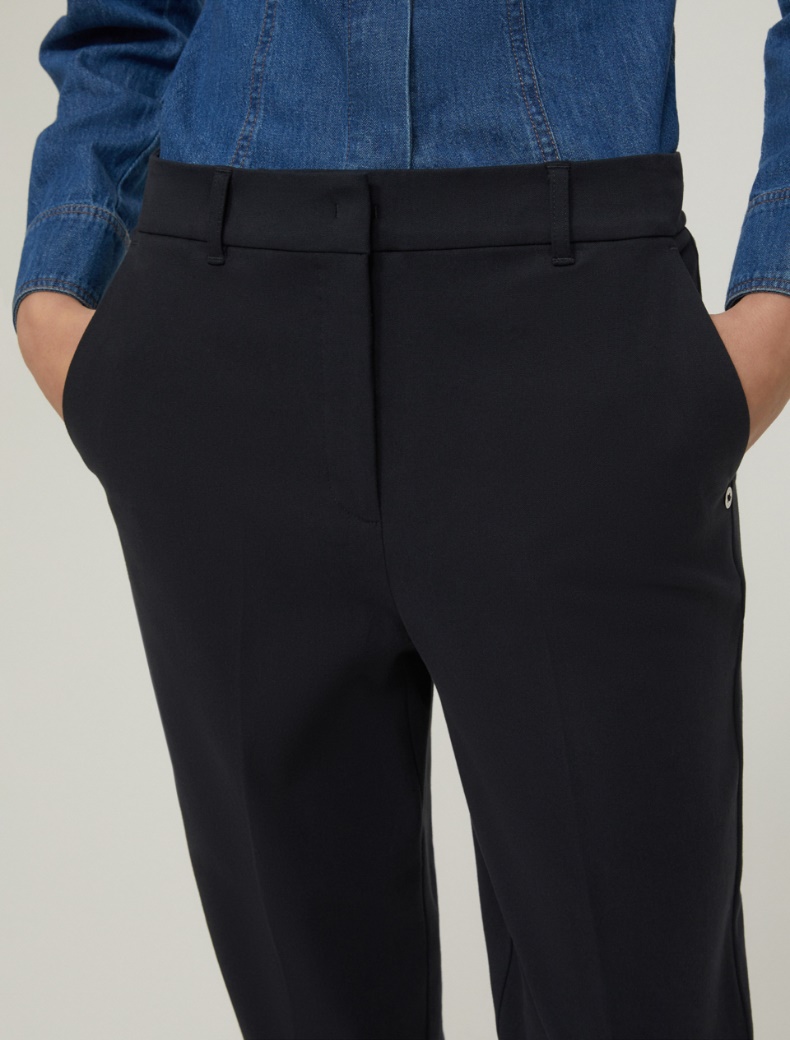 Slim-fit trousers - BLACK - pennyblack
