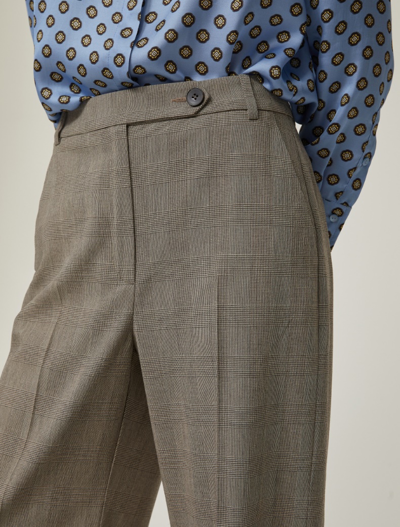 Prince of Wales trousers - NATURAL - pennyblack