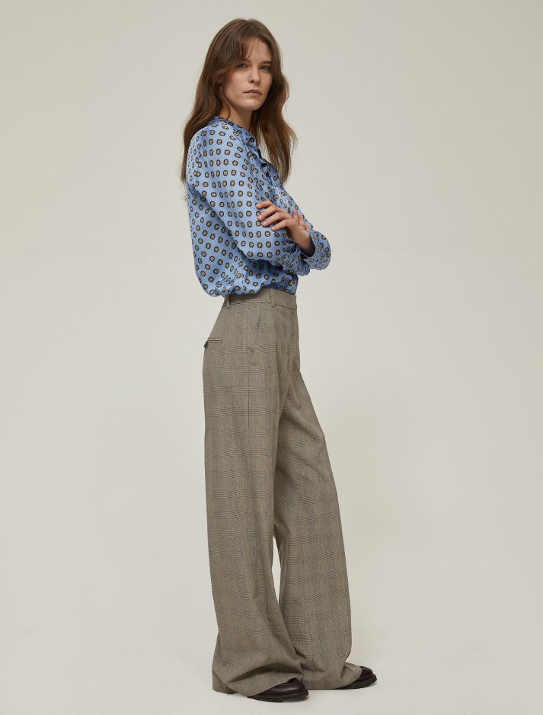 Prince of Wales trousers - NATURAL - pennyblack