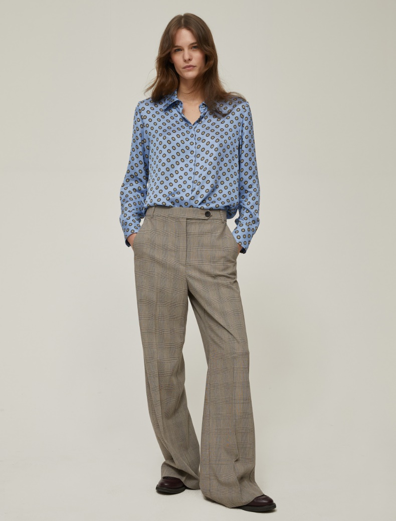 Prince of Wales trousers - NATURAL - pennyblack