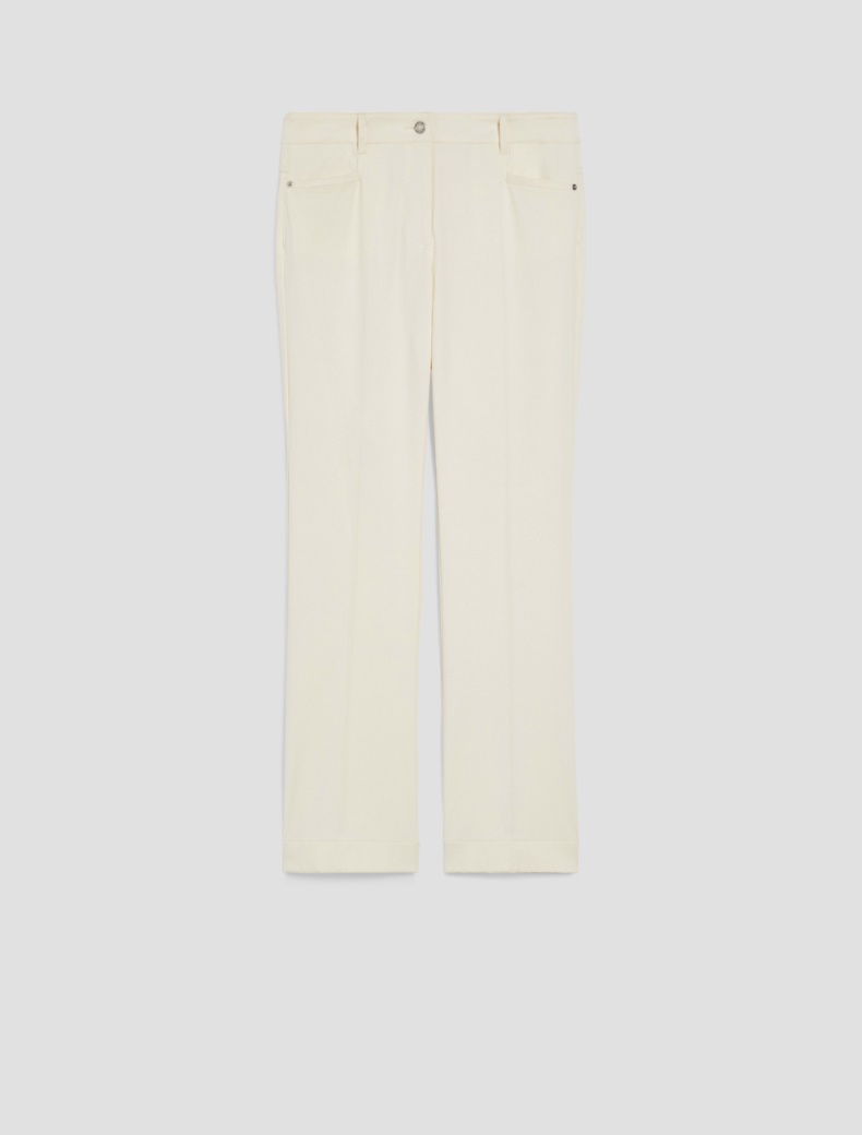 Mini-flared trousers - IVORY - pennyblack