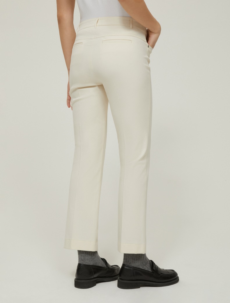 Mini-flared trousers - IVORY - pennyblack