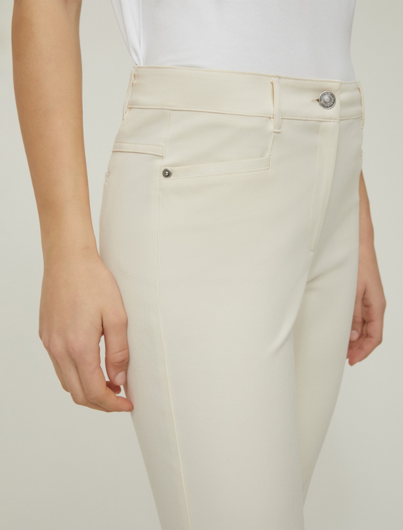 Mini-flared trousers - IVORY - pennyblack