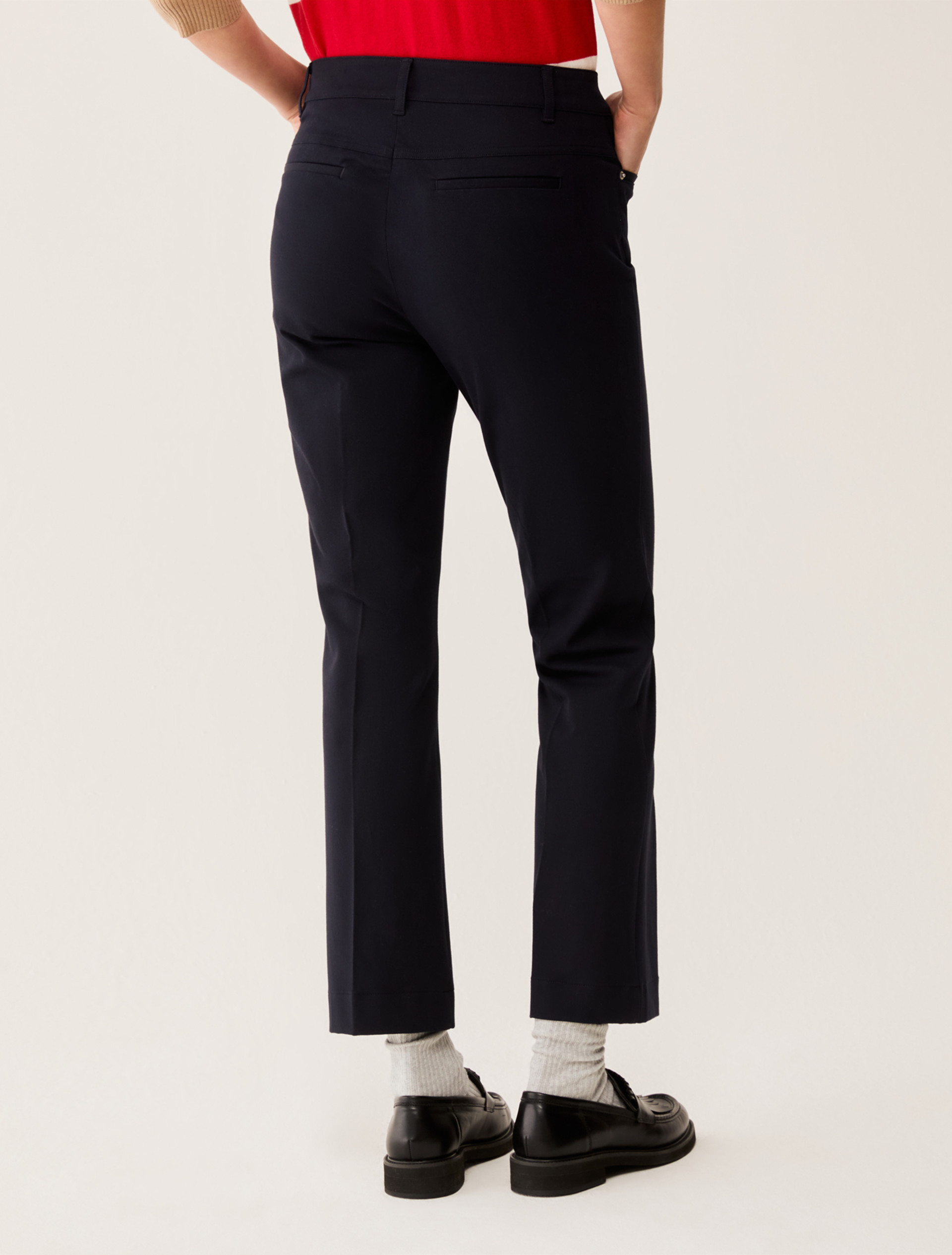Pantaloni mini-flare fit - BLU - pennyblack