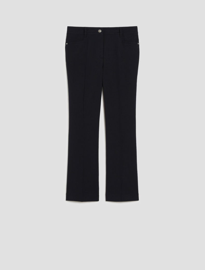 Pantaloni mini-flare fit - BLU - pennyblack
