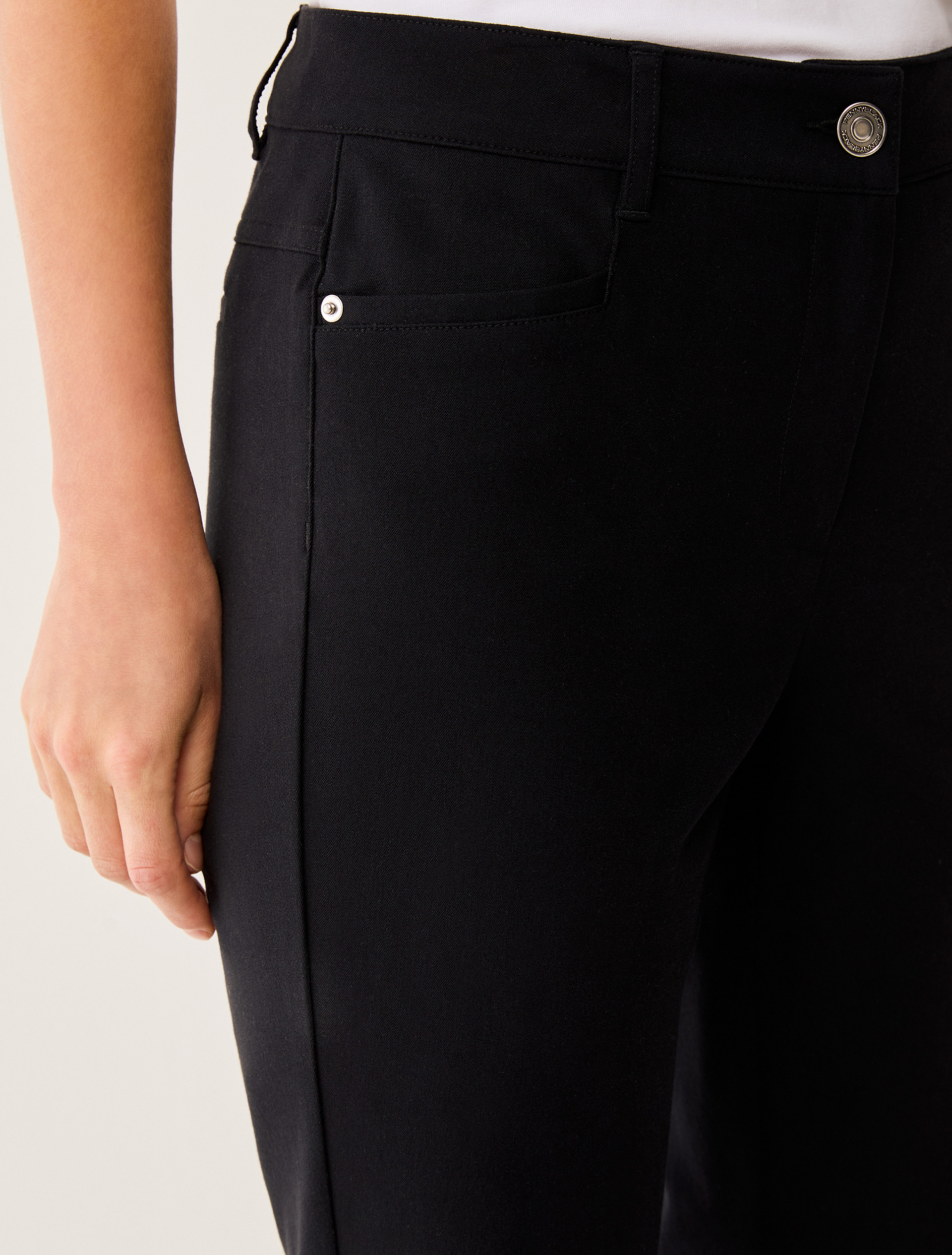 Pantaloni mini-flare fit - NERO - pennyblack