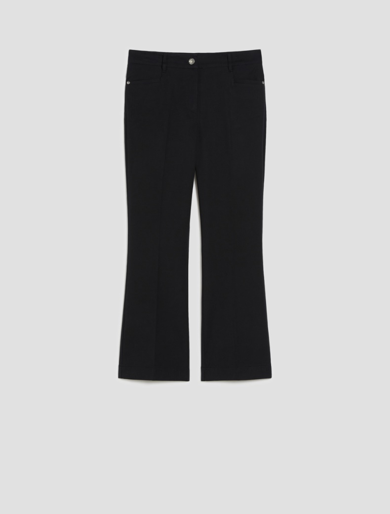 Pantaloni mini-flare fit - NERO - pennyblack