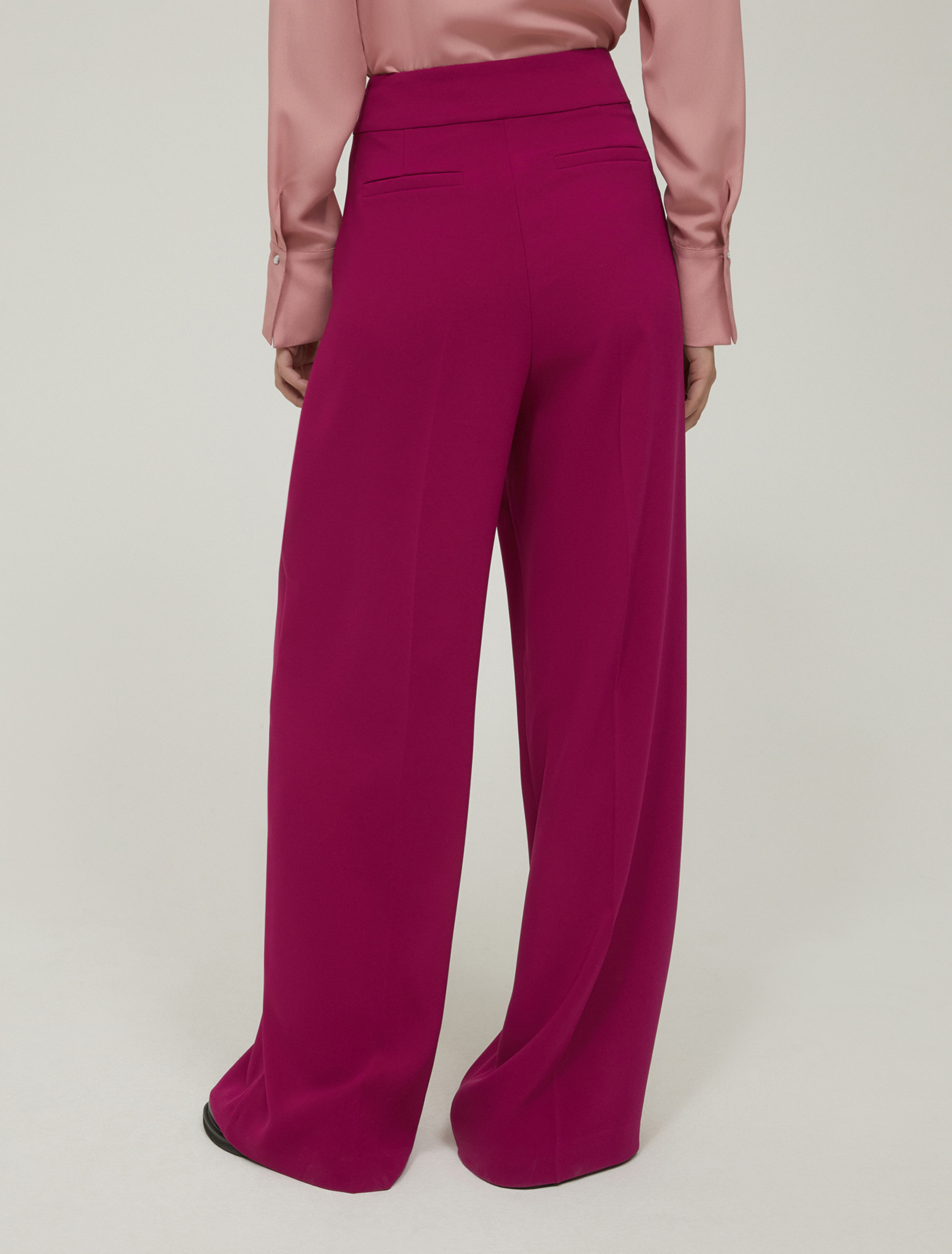 Pantaloni ampi in cady - LAMPONE - pennyblack