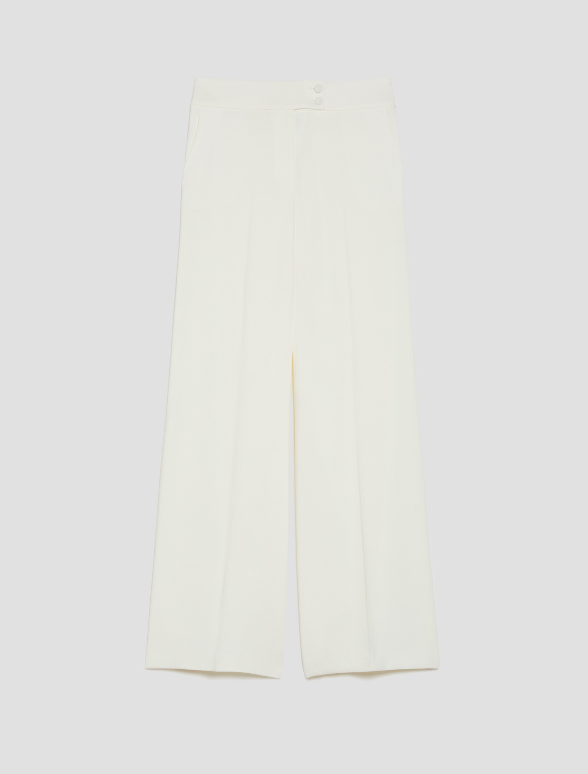 Wide cady trousers - WOOL WHITE - pennyblack