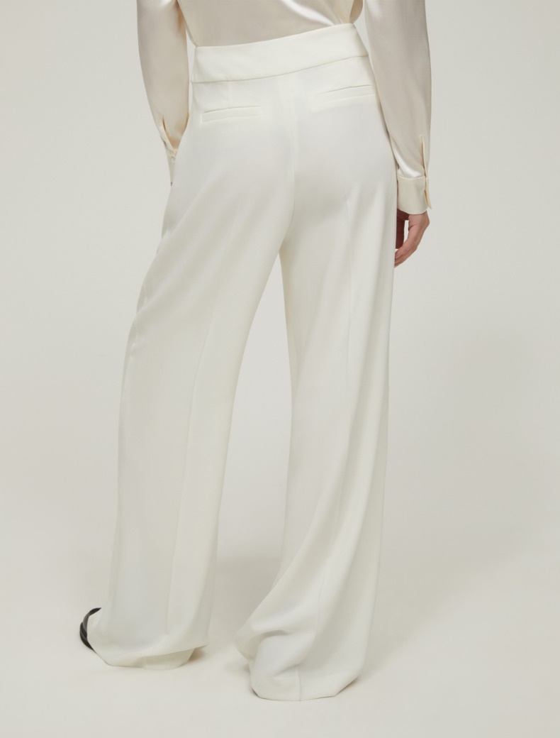 Wide cady trousers - WOOL WHITE - pennyblack