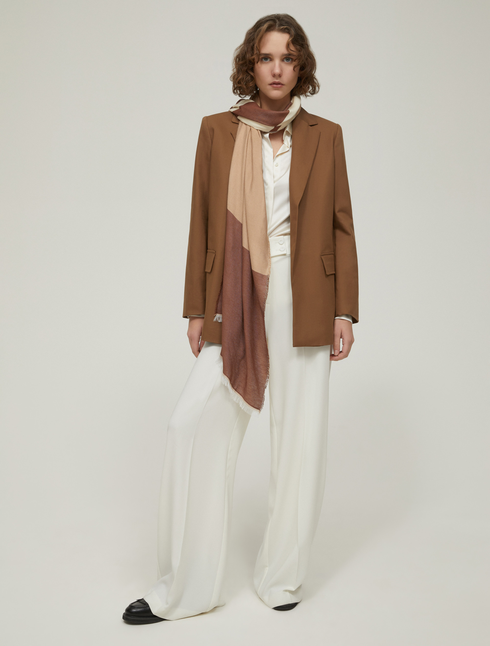 Wide cady trousers - WOOL WHITE - pennyblack