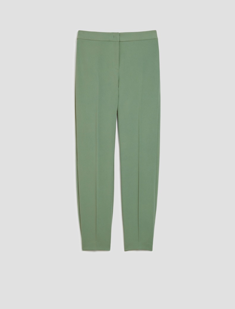 Skinny-fit cady trousers - GREEN - pennyblack