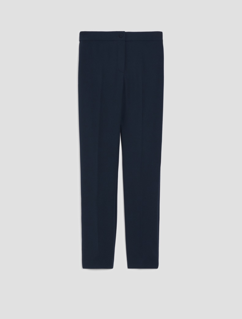 Skinny-fit cady trousers - NAVY - pennyblack