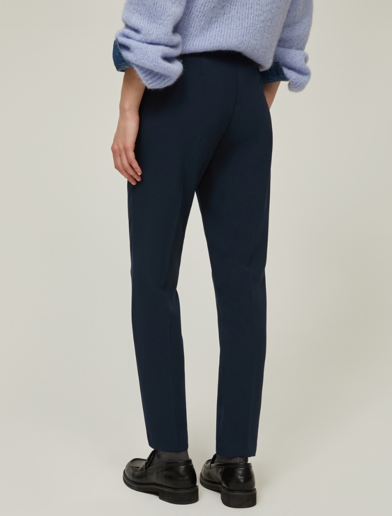 Skinny-fit cady trousers - NAVY - pennyblack