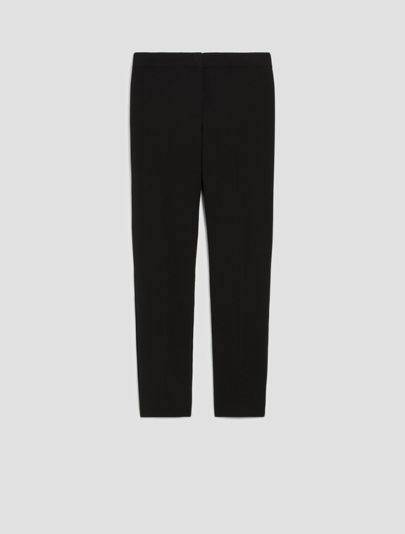 Skinny-fit cady trousers - BLACK - pennyblack