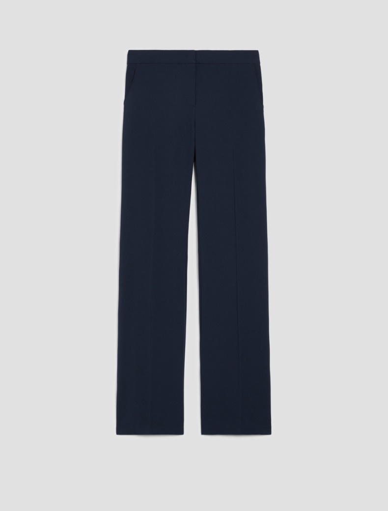 Pantaloni flare fit in cady - BLU - pennyblack
