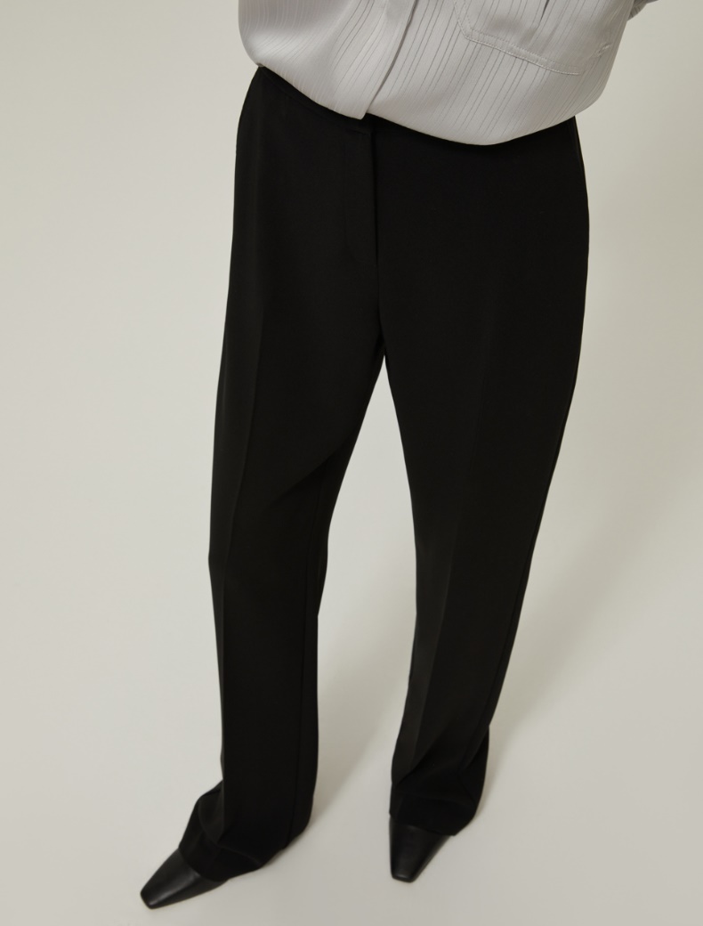 Flared cady trousers - BLACK - pennyblack