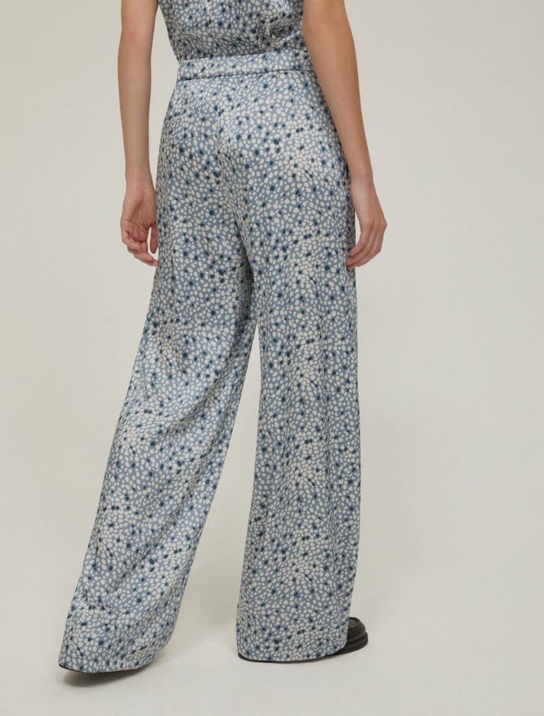 Fluid twill trousers - LIGHT BLUE - pennyblack