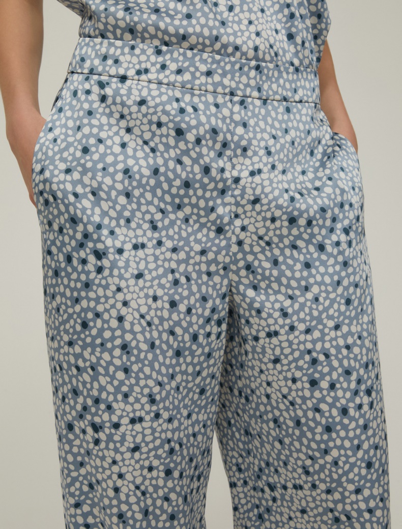 Fluid twill trousers - LIGHT BLUE - pennyblack