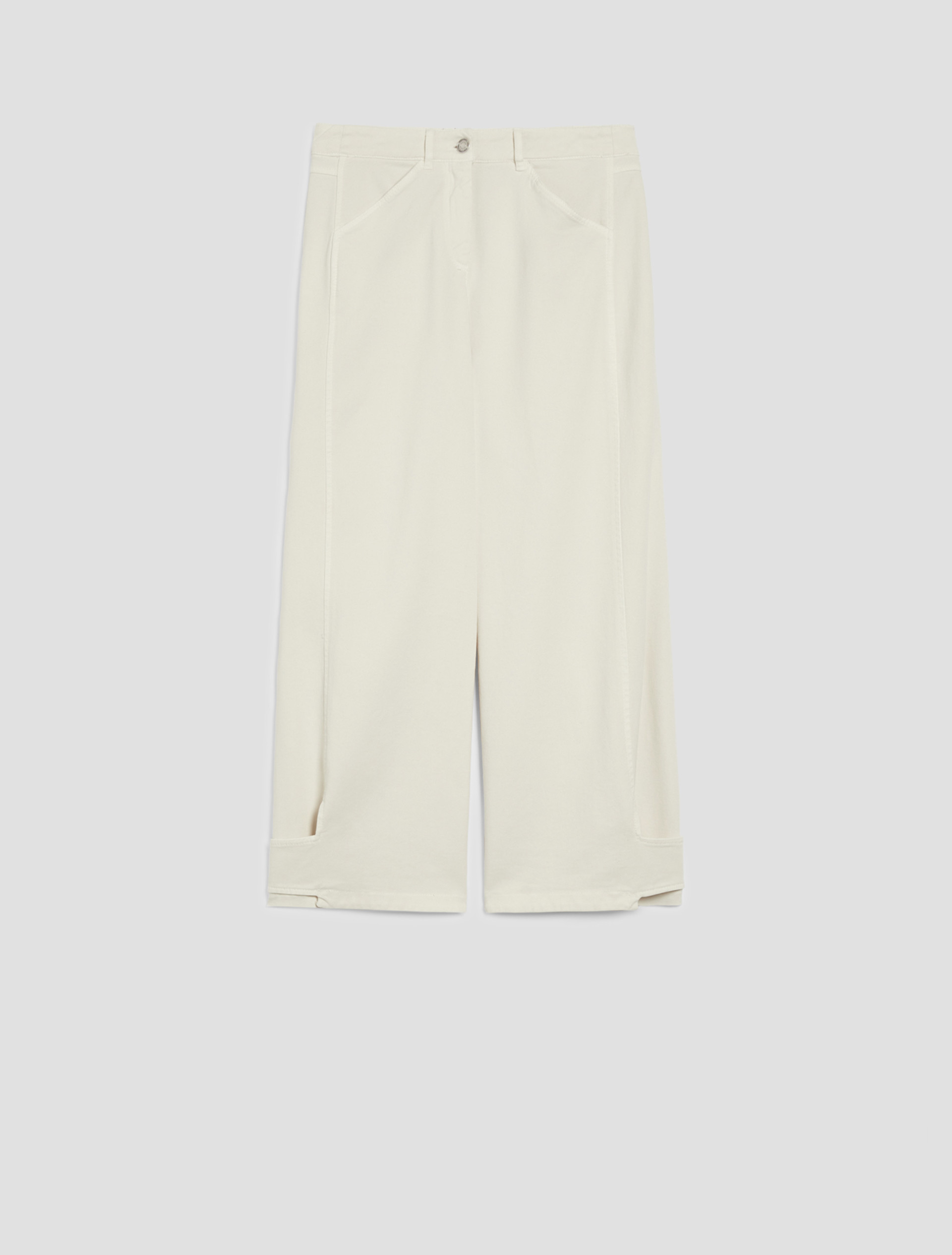 Drill barrel-leg trousers - IVORY - pennyblack