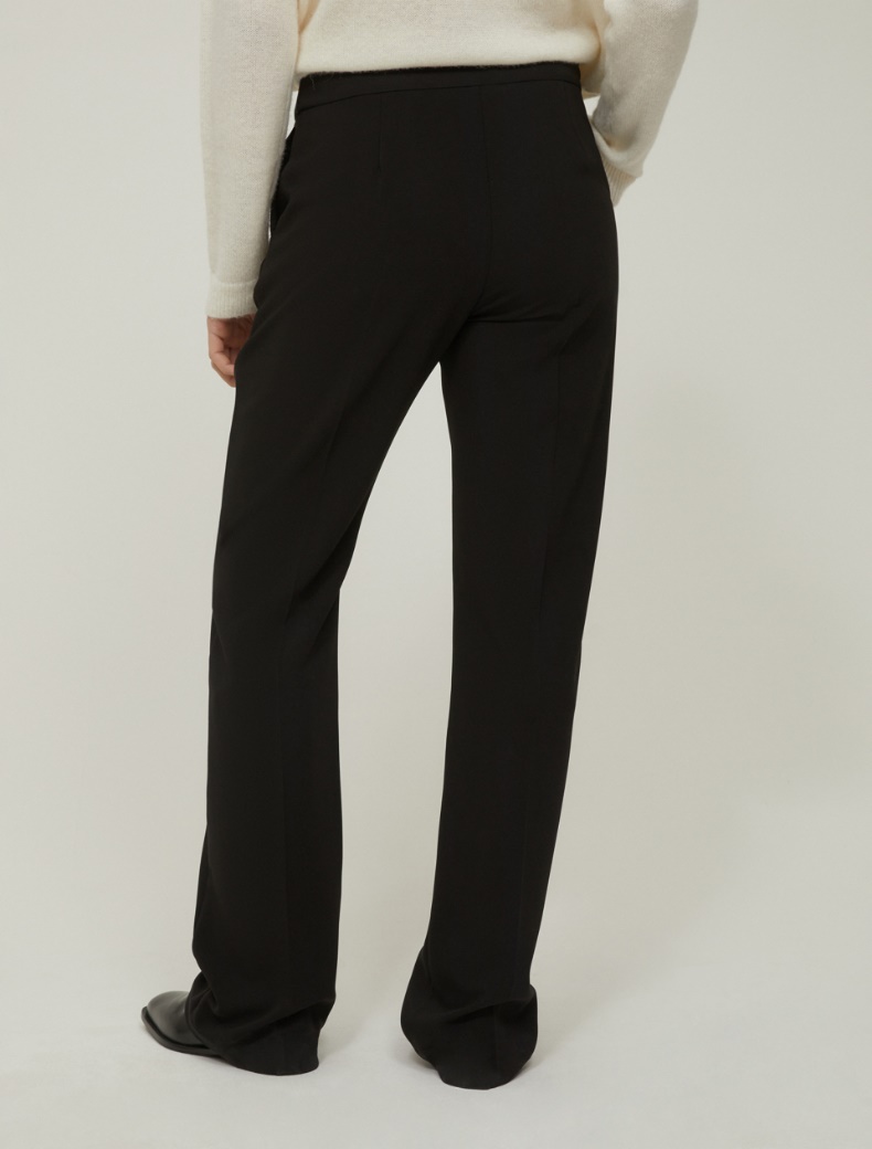 Fit-and-flare trousers - BLACK - pennyblack