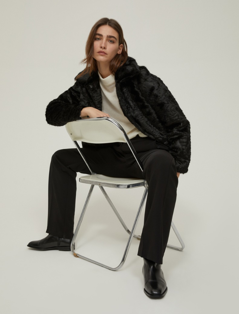 Fit-and-flare trousers - BLACK - pennyblack