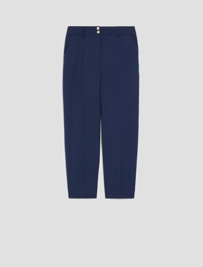 Loose twill trousers - NAVY - pennyblack