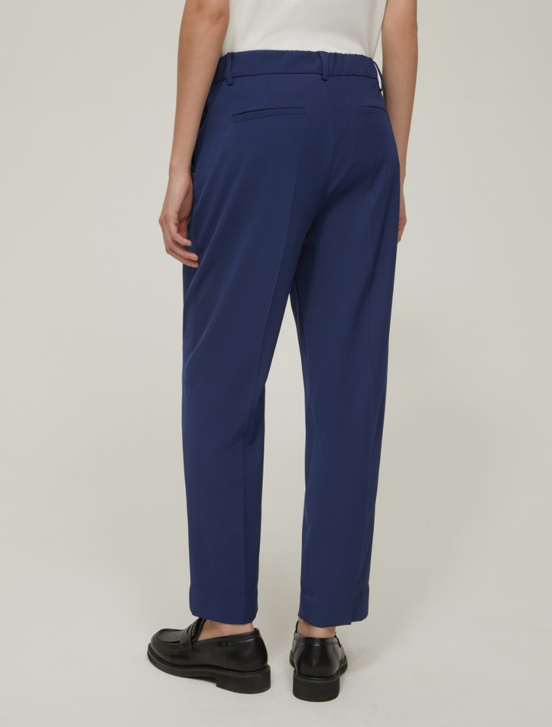 Loose twill trousers - NAVY - pennyblack