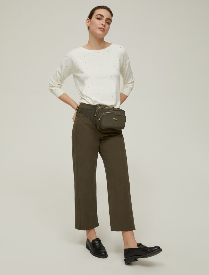 Gabardine trousers - KAKI - pennyblack