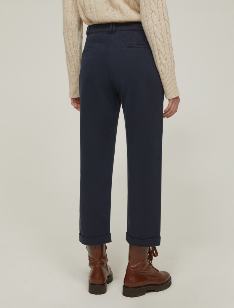 Relaxed-fit drill trousers - NAVY - pennyblack