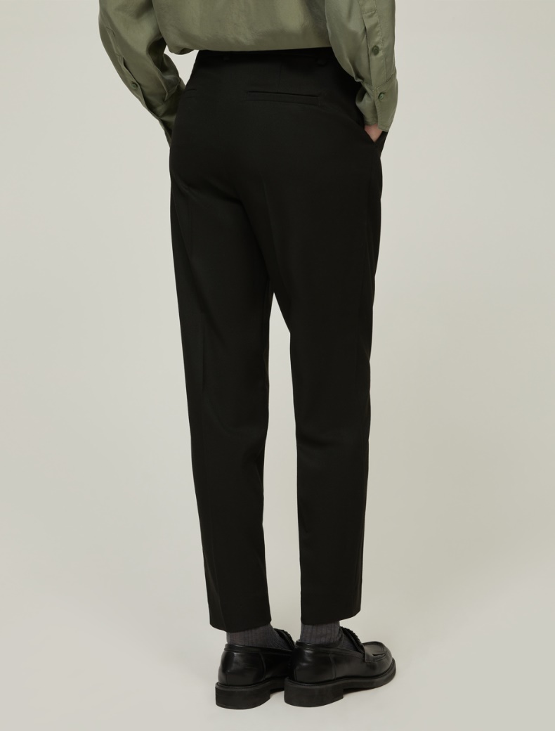 Slim-fit trousers - BLACK - pennyblack