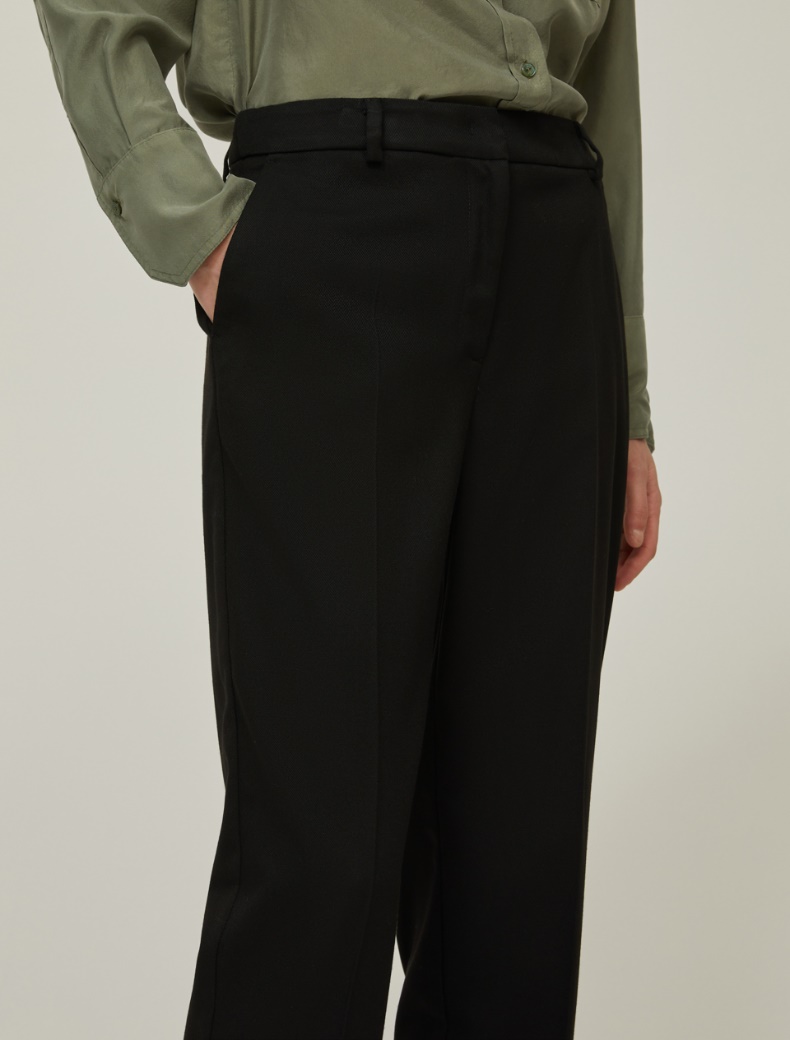 Slim-fit trousers - BLACK - pennyblack