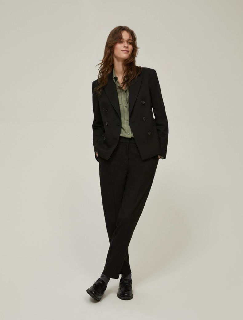 Slim-fit trousers - BLACK - pennyblack