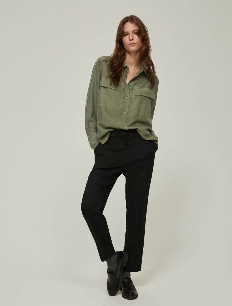Slim-fit trousers - BLACK - pennyblack