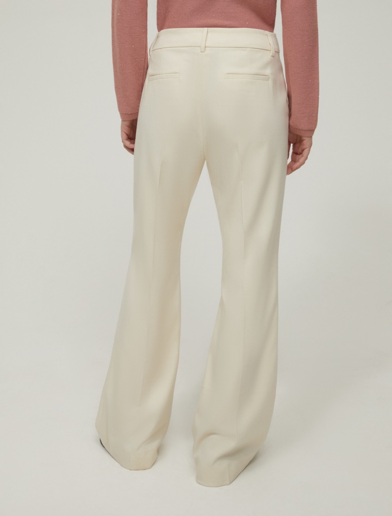 Fit-and-flare trousers - IVORY - pennyblack