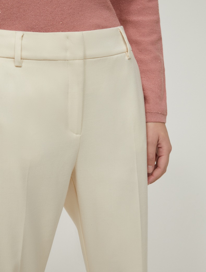 Fit-and-flare trousers - IVORY - pennyblack