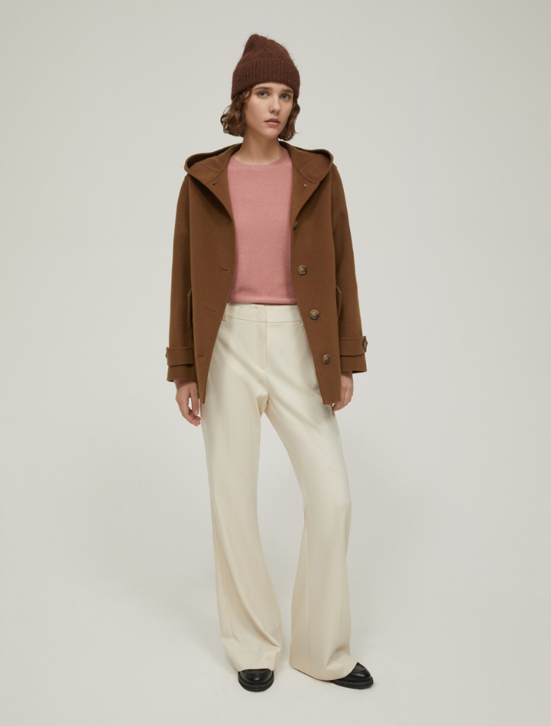 Fit-and-flare trousers - IVORY - pennyblack