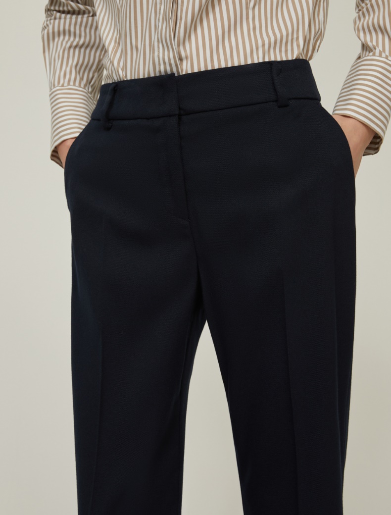 Fit-and-flare trousers - NAVY - pennyblack