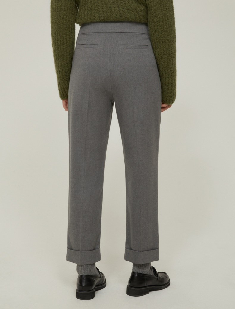 Carrot-fit trousers - GREY - pennyblack